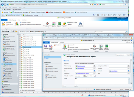 Dynamics CRM encuestas